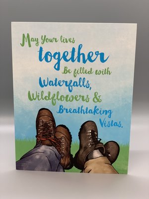 Hiker's Wedding Card