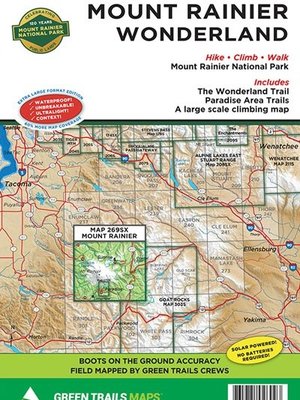Green Trails Map No 269SX (Mount Rainier Wonderland Trail)