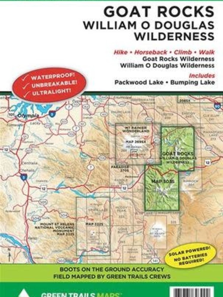 Green Trails Map No 303S (Goat Rocks William O Douglas Wilderness)