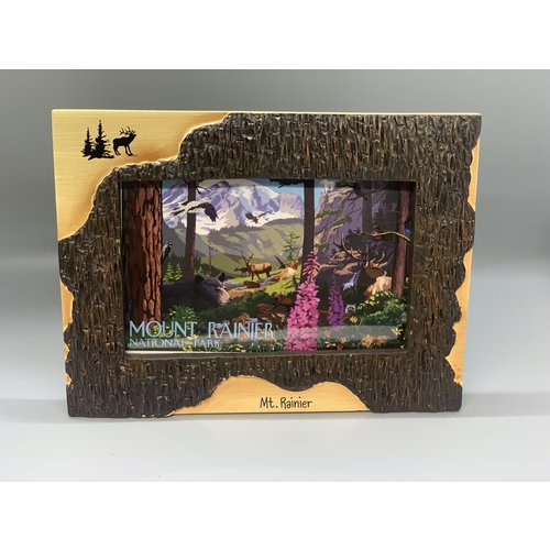4x6 Poly Dark Birch Frame - Elk 4x6 Poly Dark Birch Frame - Elk