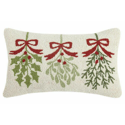 Three Mistletoe Hook Pillow Three Mistletoe Hook Pillow