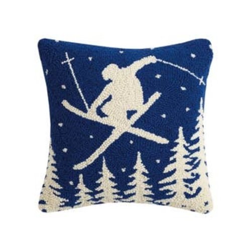 Leaping Skier Hook Pillow Leaping Skier Hook Pillow