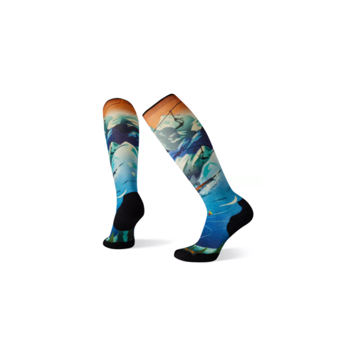 Smartwool Women's Ski Targeted Cushion Lift Bunny Print Over the Calf Socks Smartwool Women's Ski Targeted Cushion Lift Bunny Print Over the Calf Socks