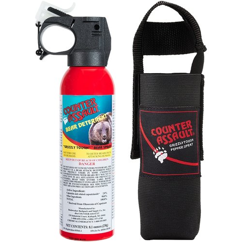 Counter Assault 8.1 oz Bear Spray with Holster Counter Assault 8.1 oz Bear Spray with Holster