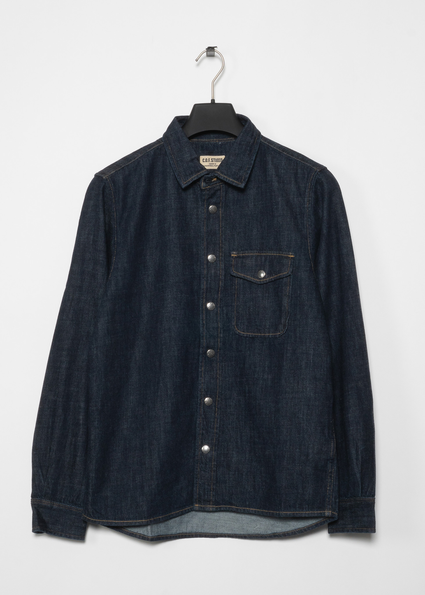 indigo overshirt