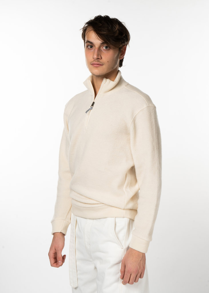 Off-White Half-Zip Alto Sweater