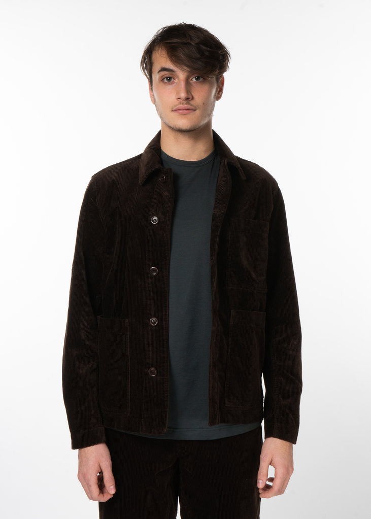 Norse Projects Brown Tyge Corduroy Overshirt