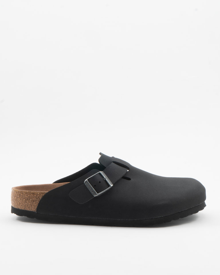 Birkenstock Black Boston Vegan Leather Clogs