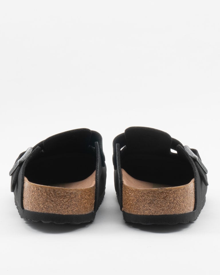 Birkenstock Black Boston Vegan Leather Clogs