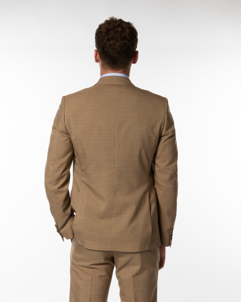 Dries Van Noten Beige Check Suit