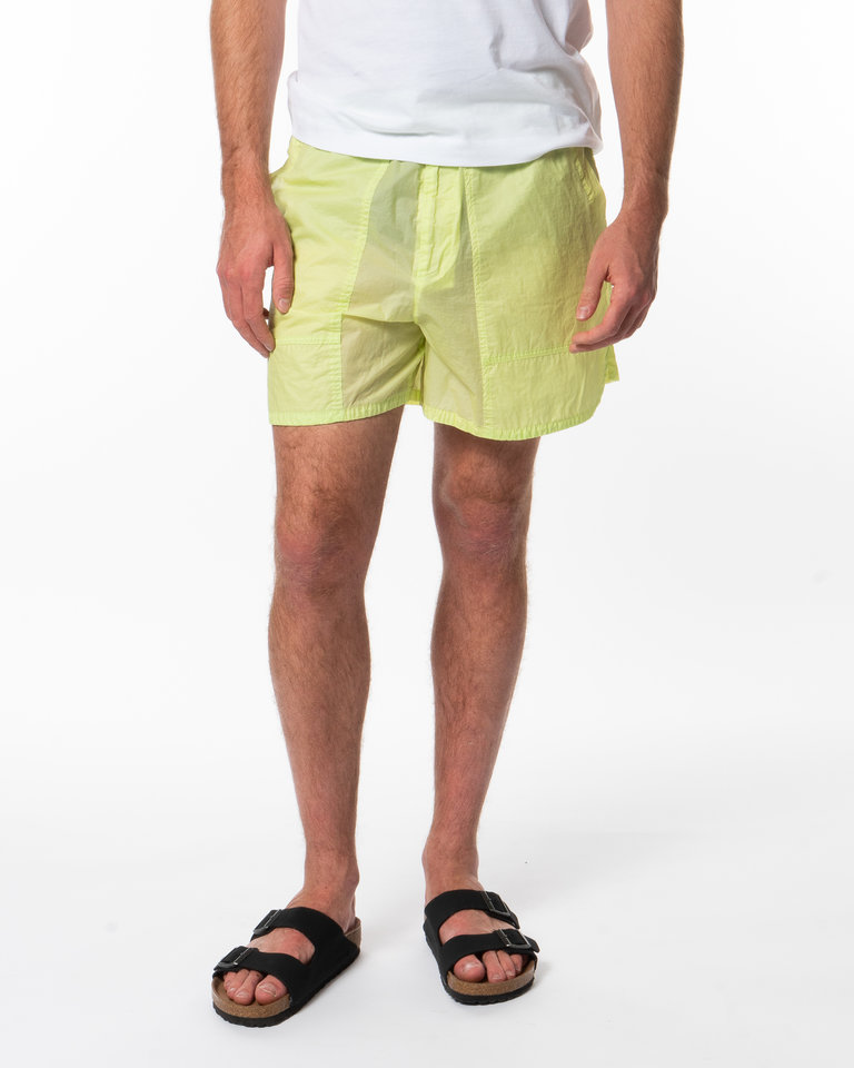 Dries Van Noten Short Pooles Hydrofuge Jaune