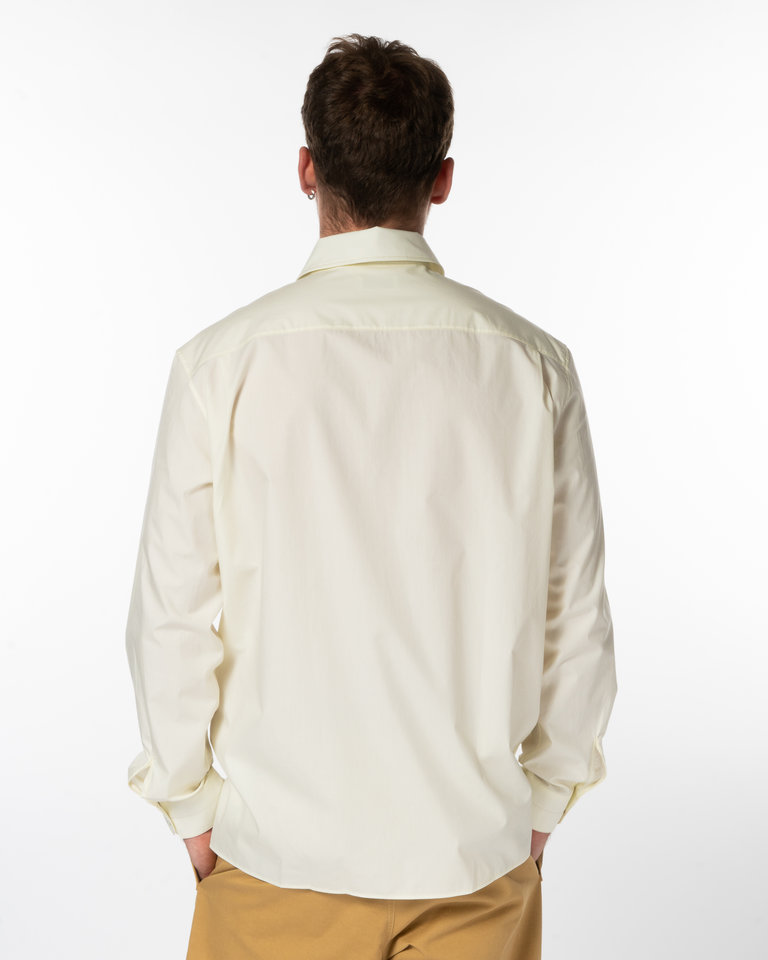 Lemaire Light Yellow Convertible Collar Shirt