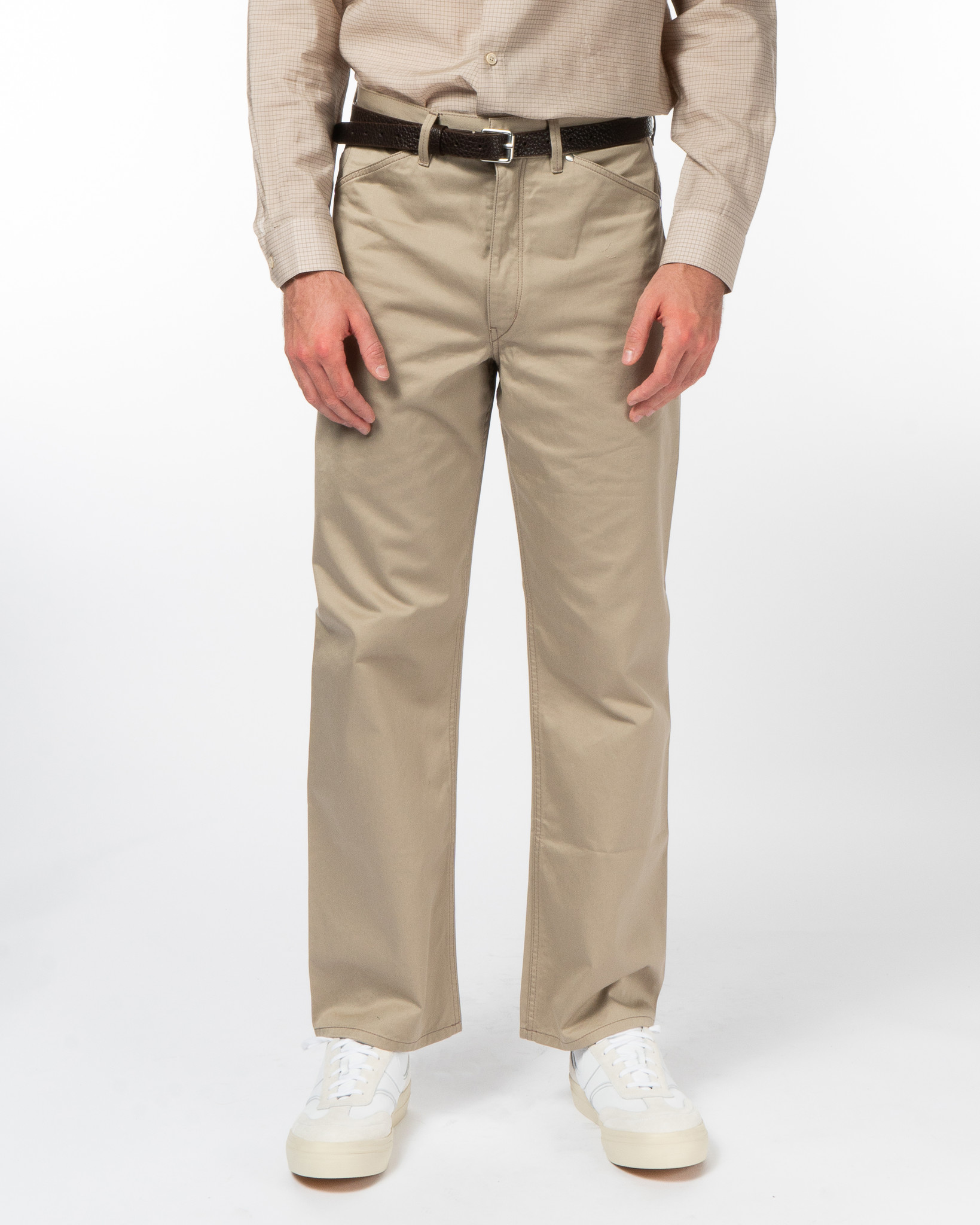 Lemaire: Taupe Seamless Pants | Men's Designer Clothes | MICHEL