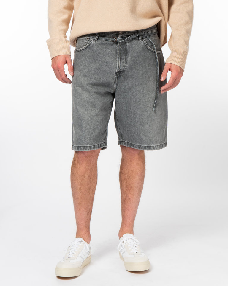 Acne Studios Black Cotton Denim Short