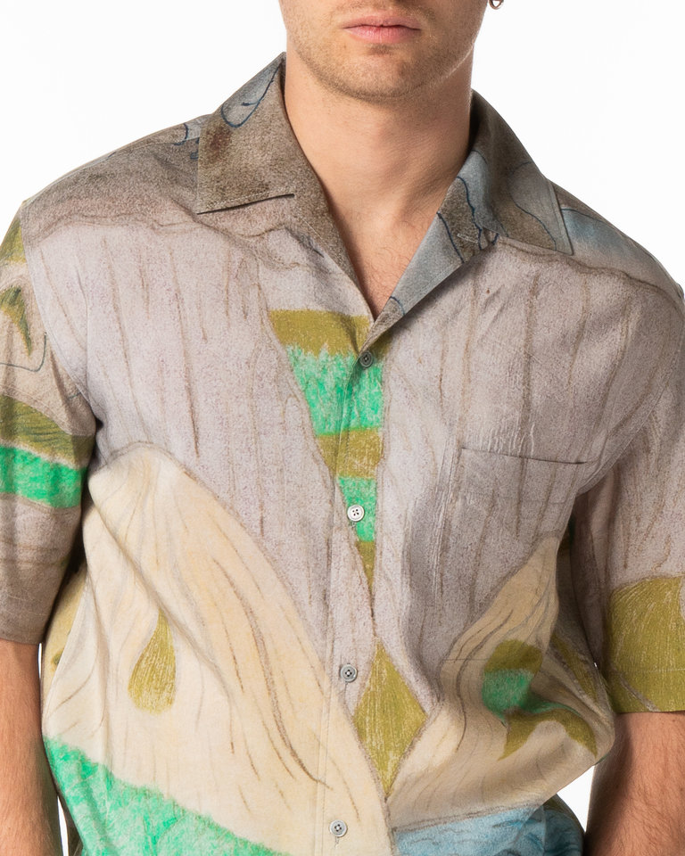 Lemaire Multicolor Yoakum Short Sleeve Shirt