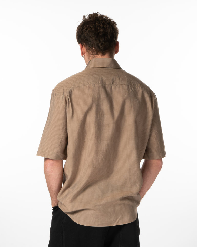 Lemaire Chemise Manches Courtes Cappuccino