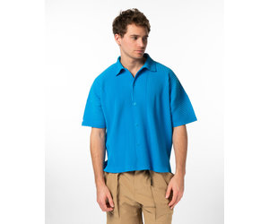 Homme Plissé Issey Miyake Blue Short Sleeve Shirt