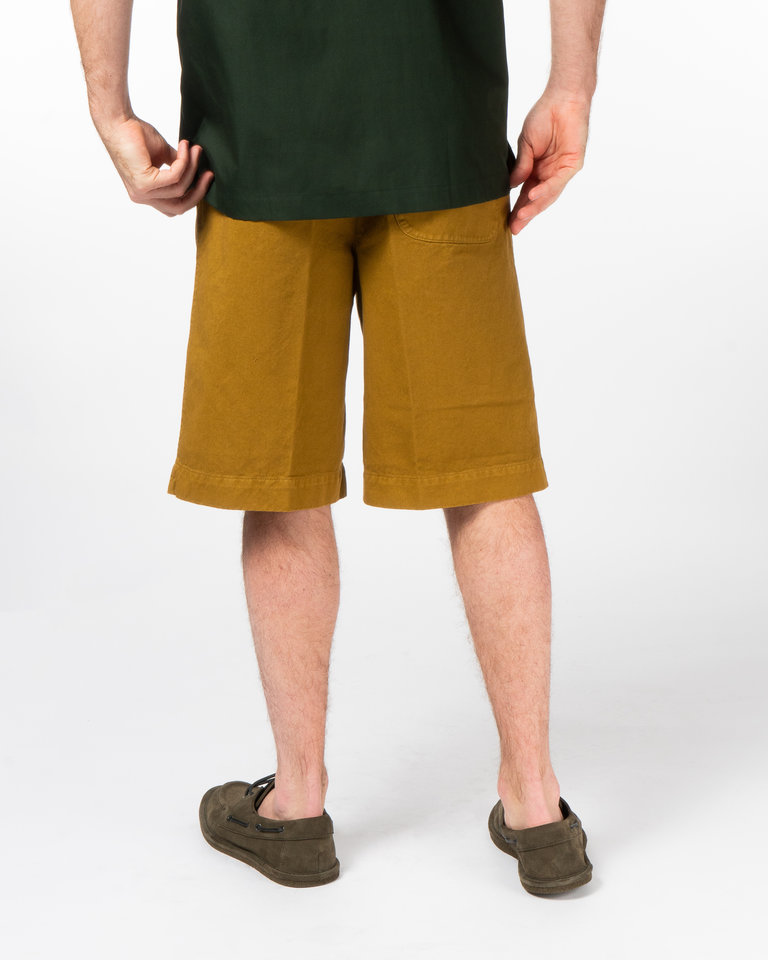 Dries Van Noten Mustard Plyd Shorts