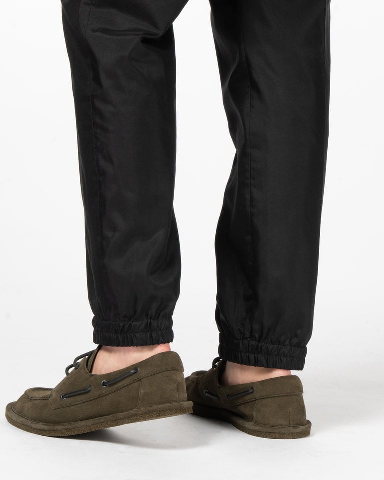 Dries Van Noten Black Satin Trackpants