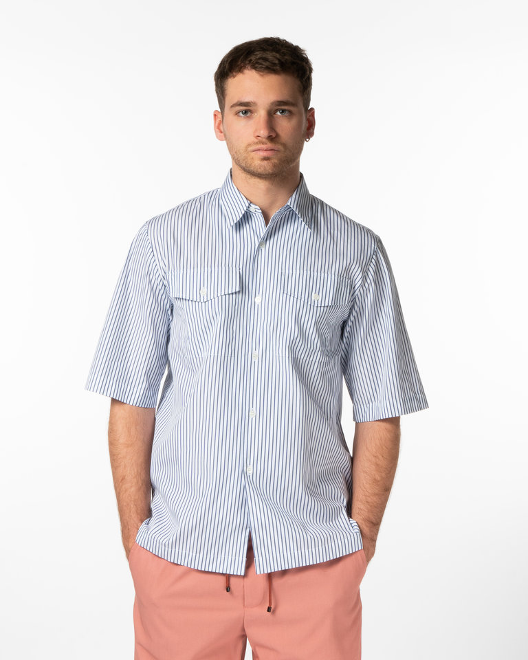 Dries Van Noten Blue Stripes Shirt