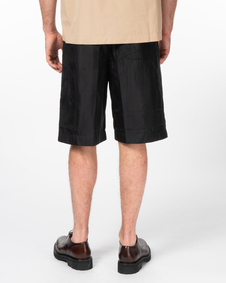 Dries Van Noten Black Plyd Shorts