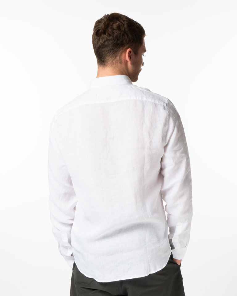 Sunspel White Linen Shirt