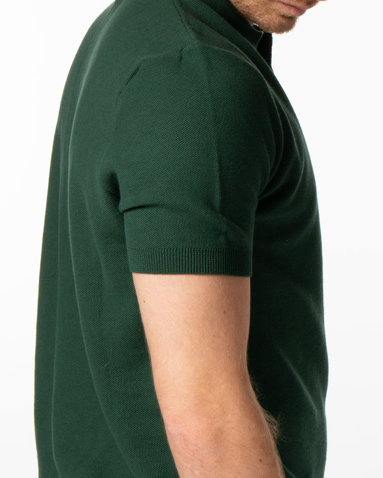 Sunspel Deep Green Polo Shirt