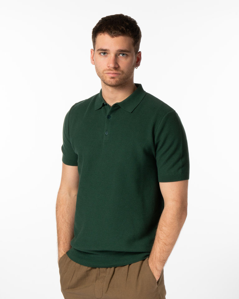 Sunspel Deep Green Polo Shirt