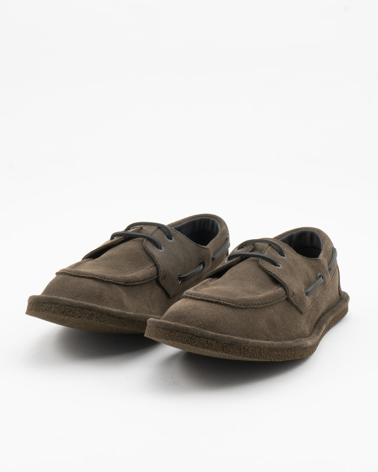 Dries Van Noten Khaki Boat Shoes