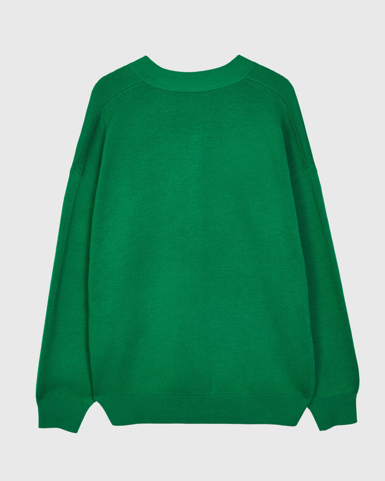 Acne Studios Green Wool-Blend Cardigan