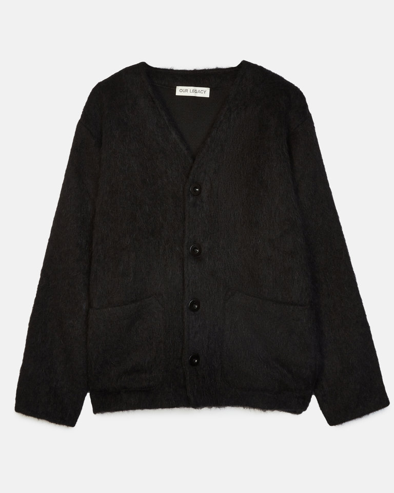 Our legacy Black Mohair Cardigan