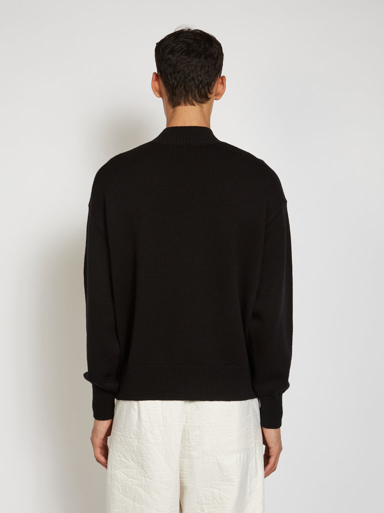 Dries Van Noten Black Long Sleeve Knit