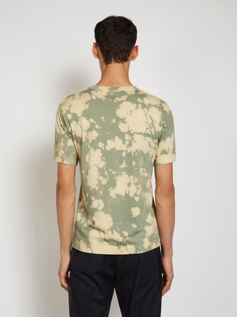 Dries Van Noten Green Tie Dyed Tee