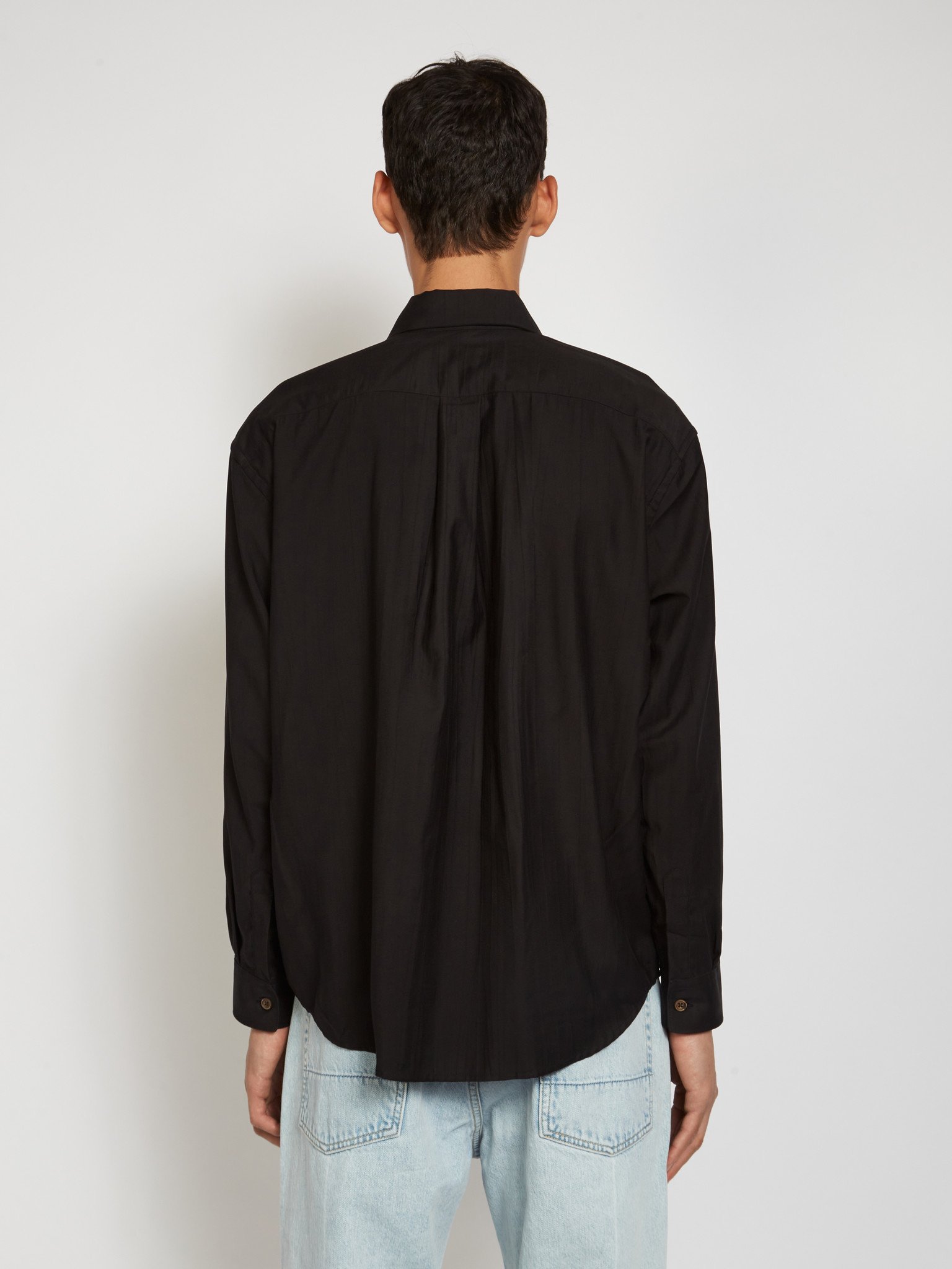 Our Legacy: Black 70s Coco Shirt | Men's Designer Clothes | MICHEL