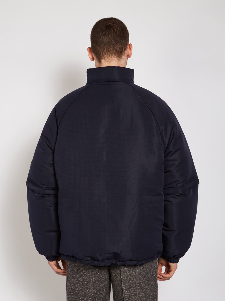 Acne Studios Manteau Doudoune Réversible Marine