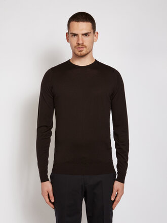 John Smedley Chandail Lundy Brun John Smedley Chandail Lundy Brun