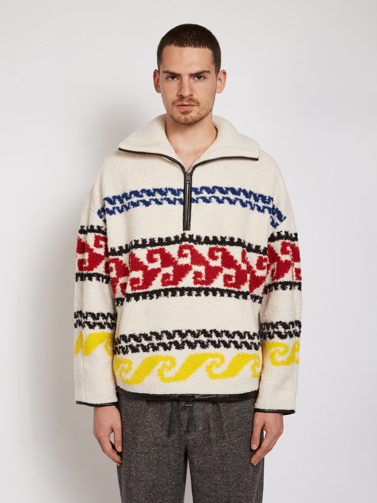 Multicolor Fleece Jacket  Marlo