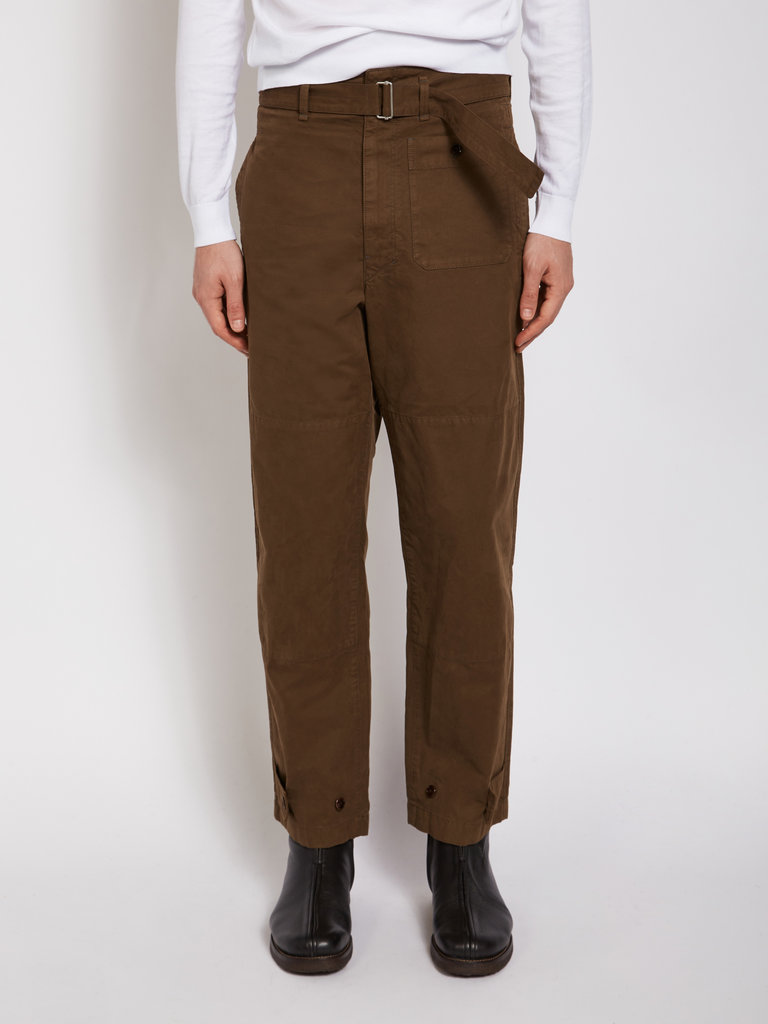 Lemaire Brown Military Pants