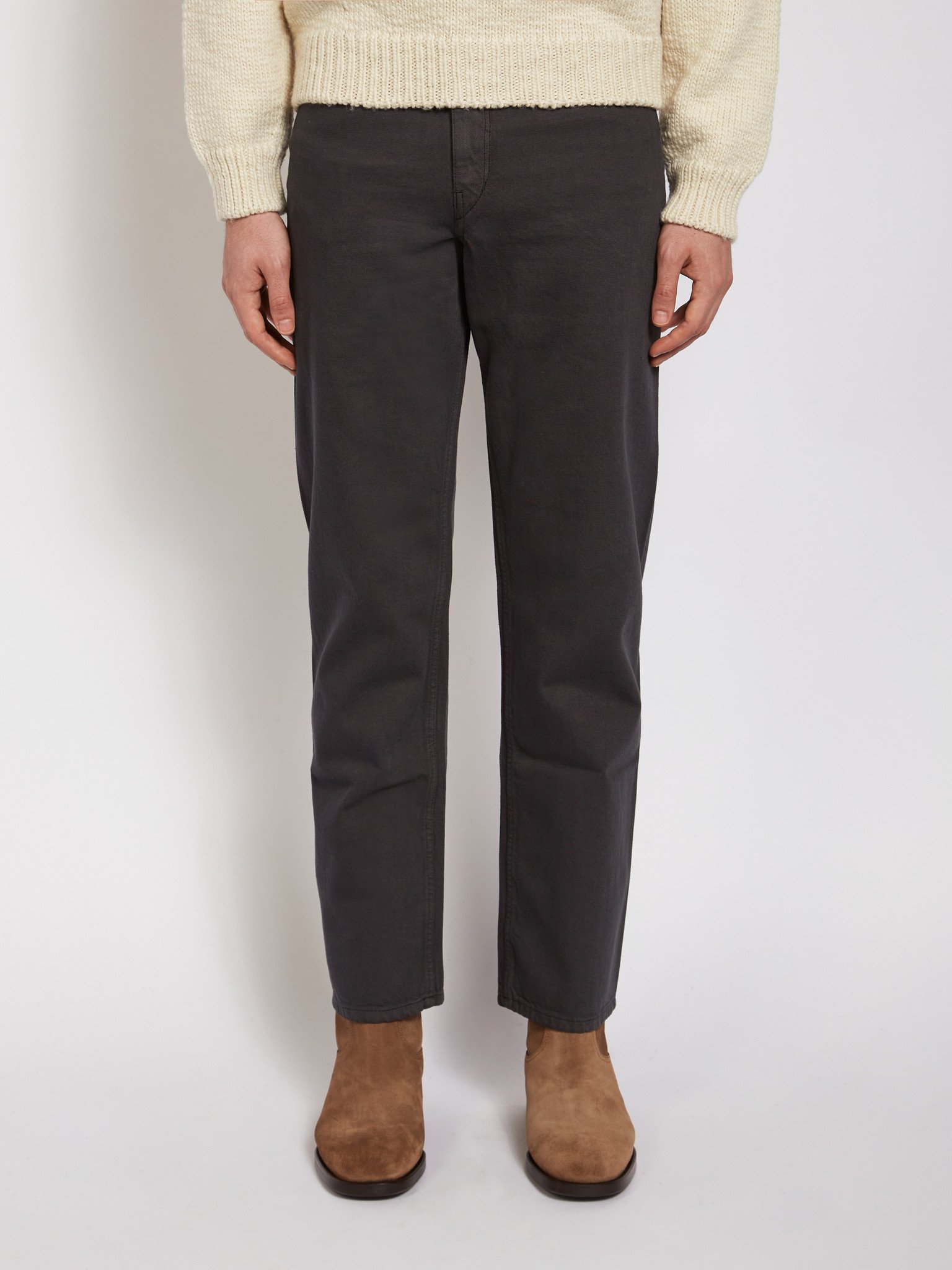 Lemaire: Grey Seamless Jeans, Men's Designer Clothes