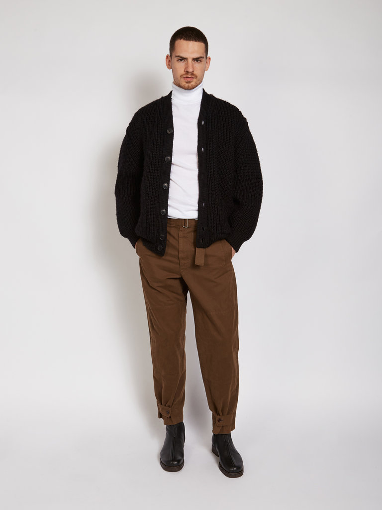 Lemaire Cardigan Chunky Noir