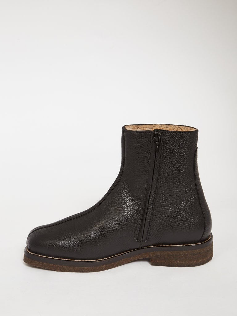 Lemaire Black Boots with Shearling