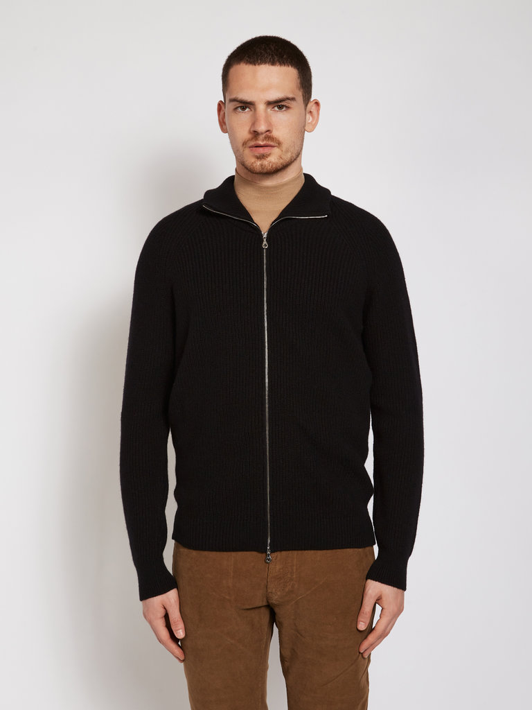 John Smedley Blouson  Thatch Noir