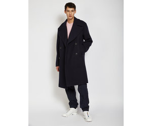Dries Van Noten: Navy Raven Jacket | Men's Designer Clothes