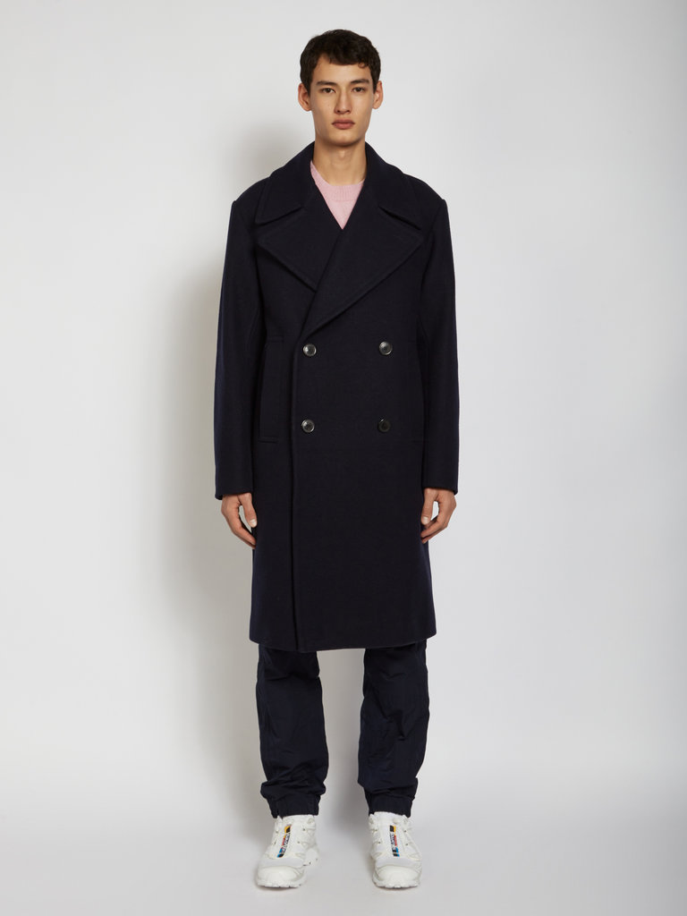 Dries Van Noten Manteau Raven Marine