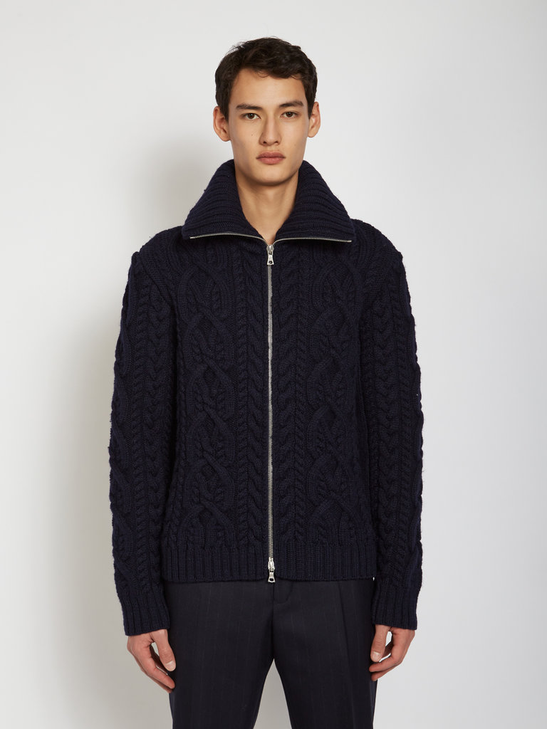 Dries Van Noten Navy Cardigan