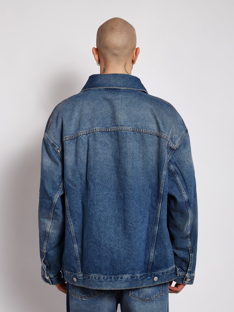 Acne Studios Veste en Jean Mid Bleu