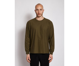 Homme Plissé Issey Miyake: Green T-shirt | Men's Designer Clothes