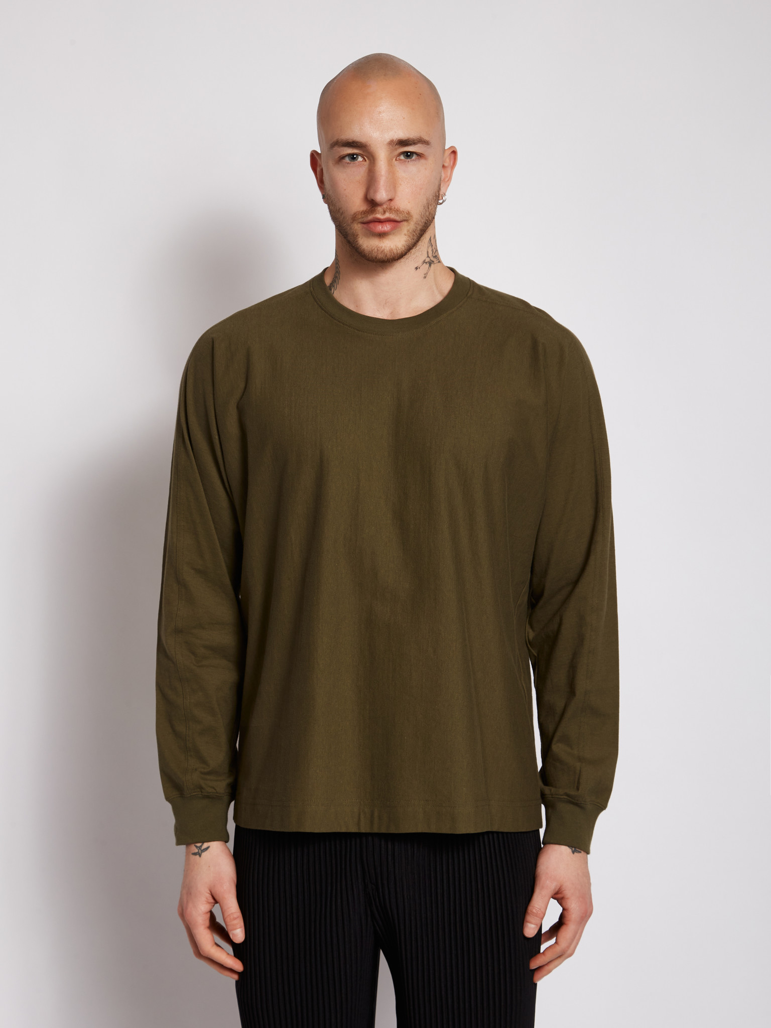 Homme Plissé Issey Miyake: Green T-shirt