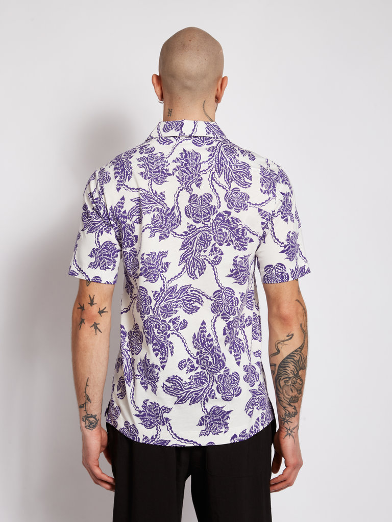 Dries Van Noten Polo Helder Imprimé Mauve