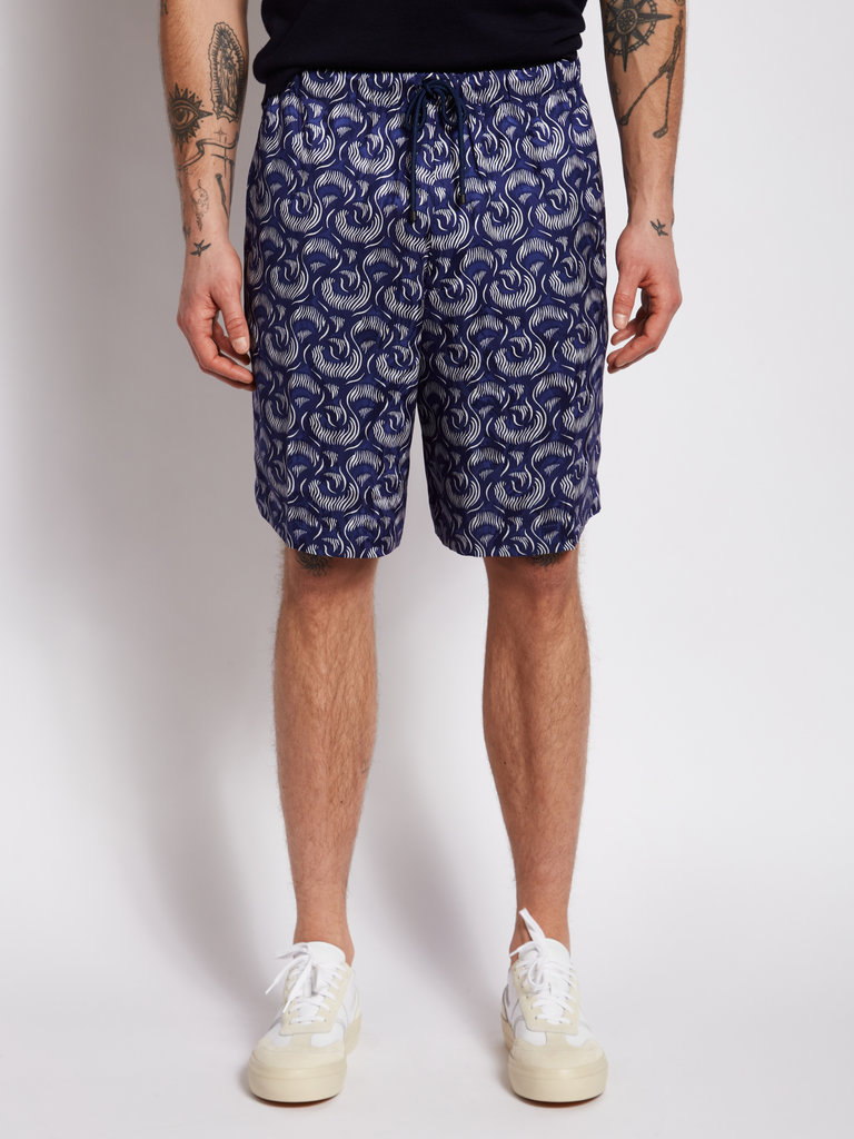 Dries Van Noten Blue Piperi Shorts